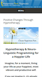 Mobile Screenshot of happinessnowhypnosis.com